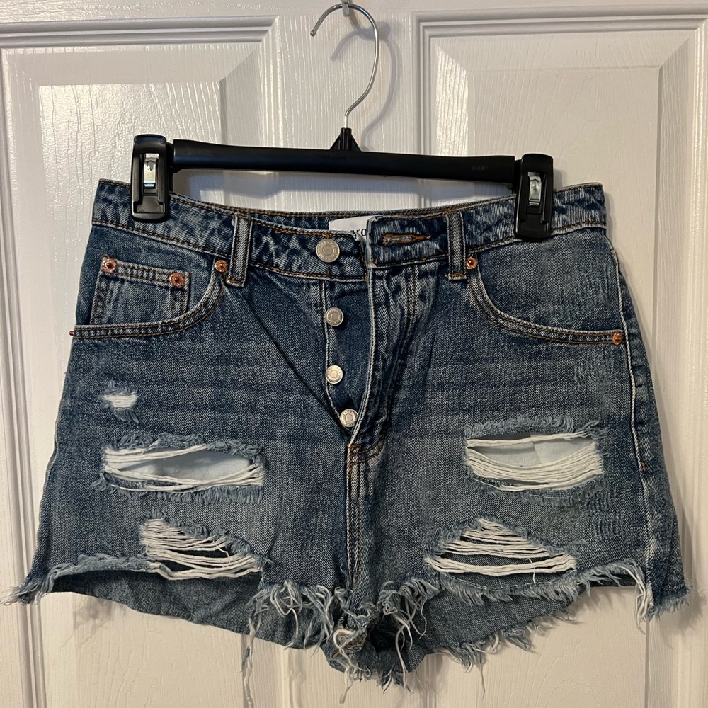 Distressed Denim Short